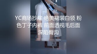 YC商场抄底 绝美裙装白领 粉色丁子内裤 前面透视毛后面深陷臀沟