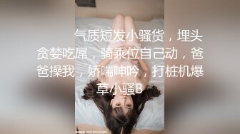 ❤️❤️气质短发小骚货，埋头贪婪吃屌，骑乘位自己动，爸爸操我，娇喘呻吟，打桩机爆草小骚B