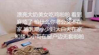 漂亮大奶美女吃鸡啪啪 看到麻烦了 怕什么你老公又不在家 哺乳期小少妇大白天在家和楼上小哥在窗户边无套啪啪