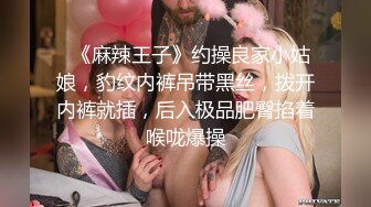   《麻辣王子》约操良家小姑娘，豹纹内裤吊带黑丝，拨开内裤就插，后入极品肥臀掐着喉咙爆操